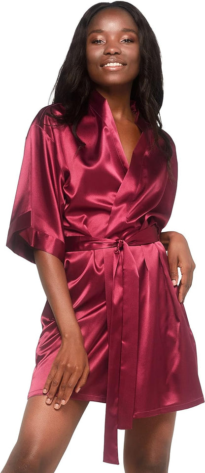 Women'S Bride Bridesmaids Robe - Satin Kimono Robes for Women