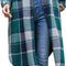 Women'S Casual Wool Blend Long Plaid Shirt Jacket Button down Pocketed Shirt Shacket