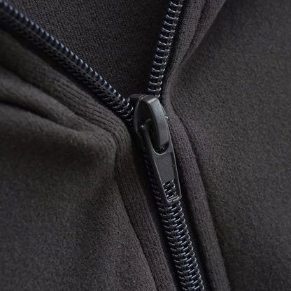 Streetwear Hooded Pockets Sweatshirt Women Casual Solid Sports Long Sleeve Hoodies Woman Autumn Slim Zipper Cropped Coat