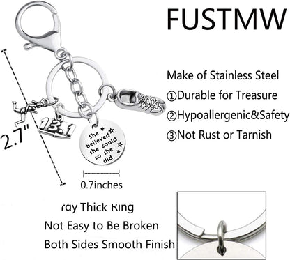 Runner Gifts Marathon Gift Runner Keychain Marathon Jewelry Running Gifts