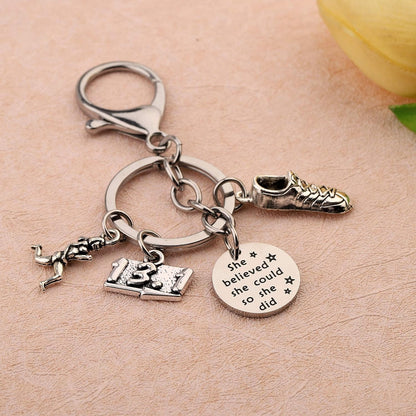 Runner Gifts Marathon Gift Runner Keychain Marathon Jewelry Running Gifts