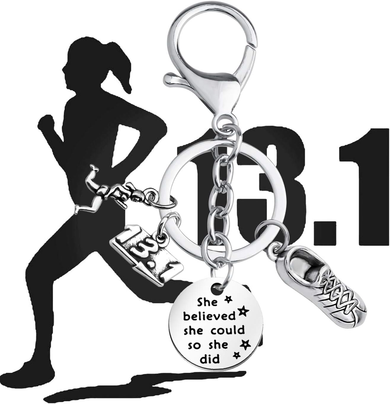 Runner Gifts Marathon Gift Runner Keychain Marathon Jewelry Running Gifts