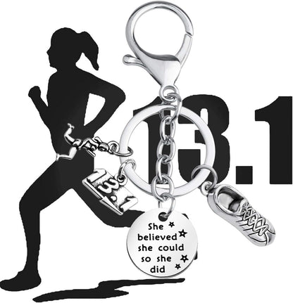 Runner Gifts Marathon Gift Runner Keychain Marathon Jewelry Running Gifts