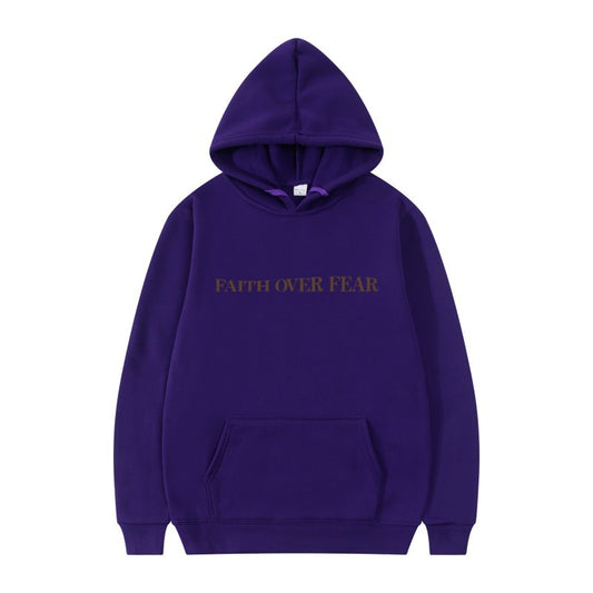 New Hoodie Faith Fear Men'S and Women'S Printed Sweatshirt