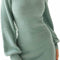 Women'S 2025 Mock Neck Ribbed Long Sleeve Bodycon Pullover Cute Mini Sweater Dress
